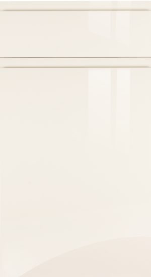 handleless white gloss kitchen door